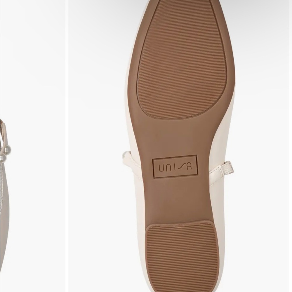 Unisa Women's Cream Ballet Flats - Picture 6 of 6